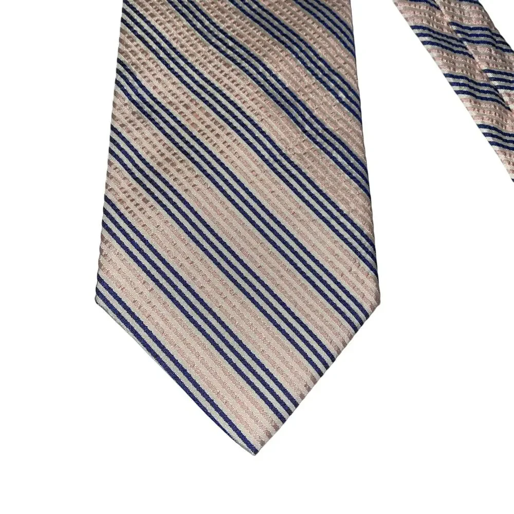 Brooks Brothers Mens Formal Necktie 60”x4” Pink Blue Cream Neck Tie